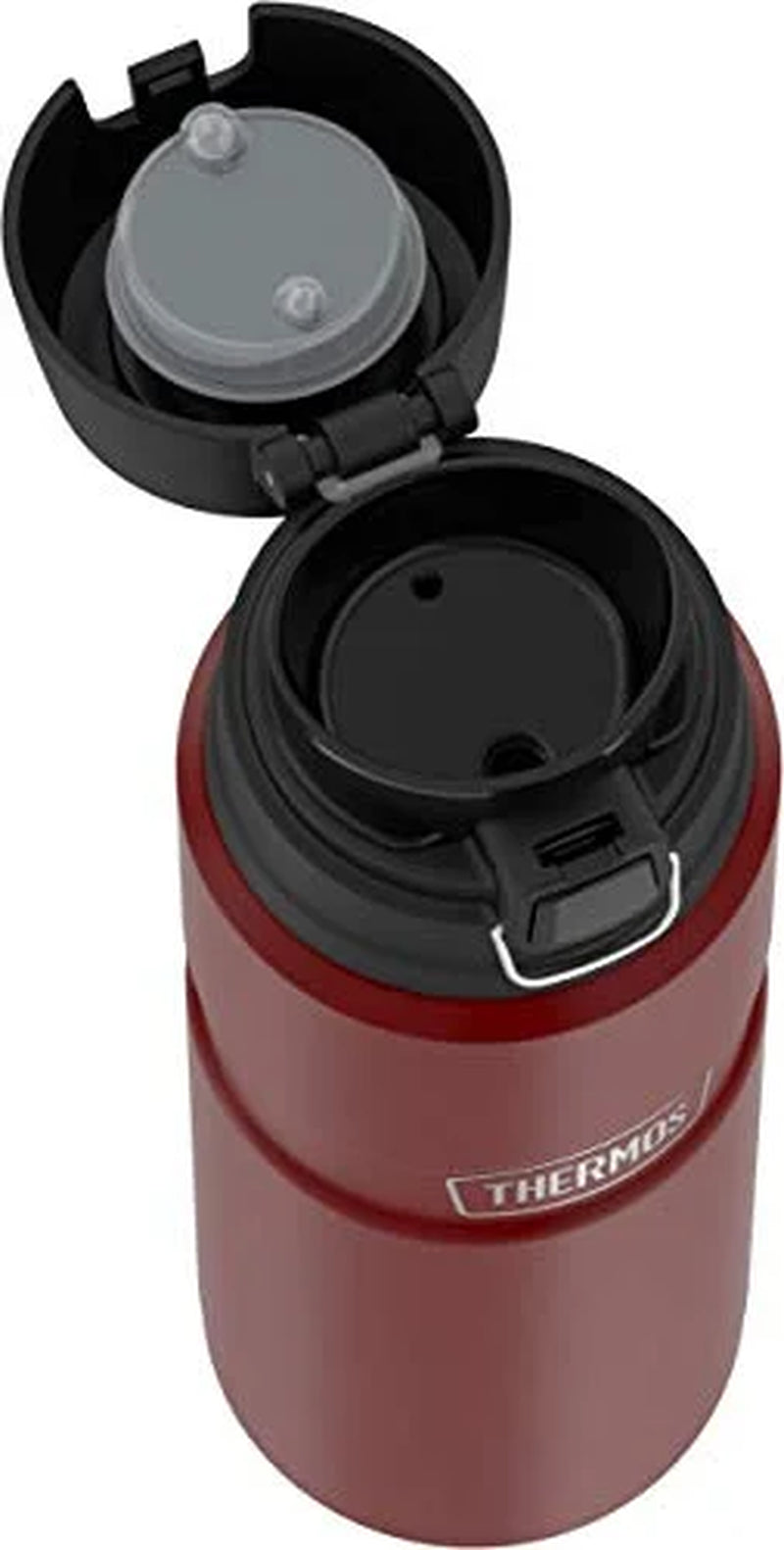 Stainless King Vacuum Insulated Stainless Steel Drink Bottle, 24Oz, Matte Rustic Red