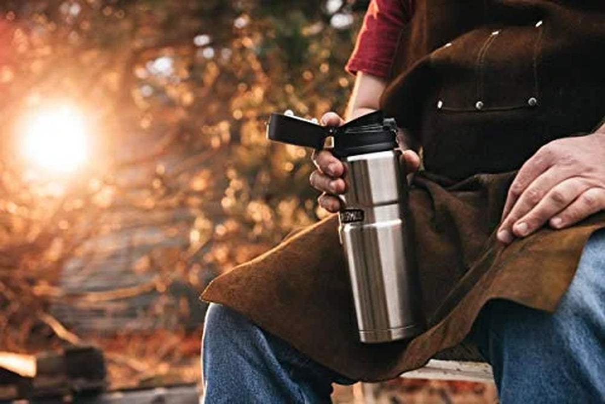Stainless King Vacuum Insulated Stainless Steel Drink Bottle, 24Oz, Matte Rustic Red