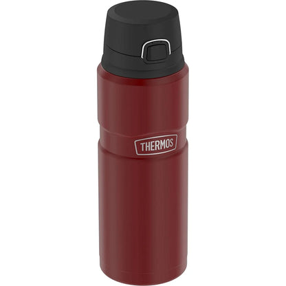 Stainless King Vacuum Insulated Stainless Steel Drink Bottle, 24Oz, Matte Rustic Red